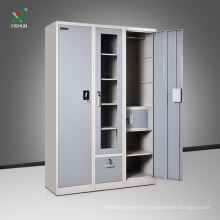 alta calidad 3 puertas pintura cajón India almirah diseño con precio